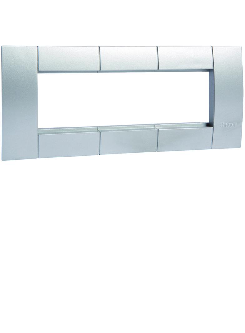 tehalit.WA Ramka montażowa potrójna 45x45mm aluminium GT453ALU HAGER