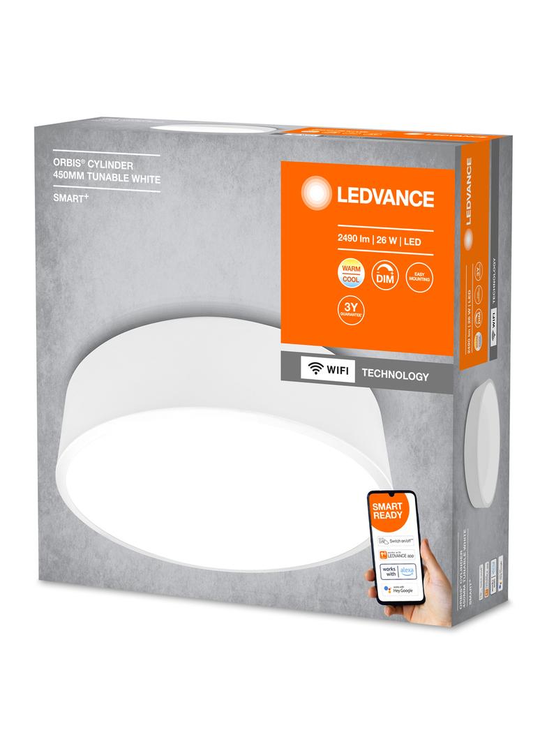 Oprawa SMART+ Orbis Ceiling Cylinder WIFI TW 450mm WT