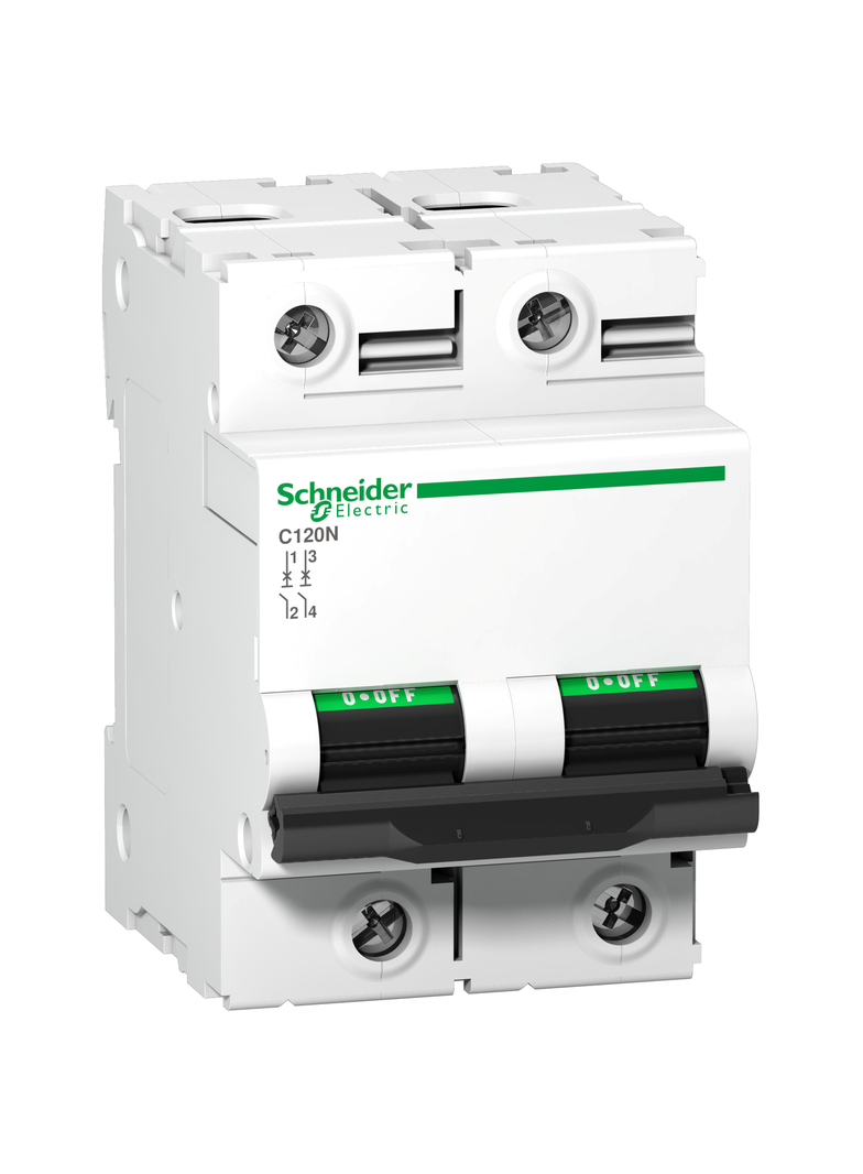 Wyłącznik nadprądowy Acti9 C120N 2P D63A A9N18382 Schneider