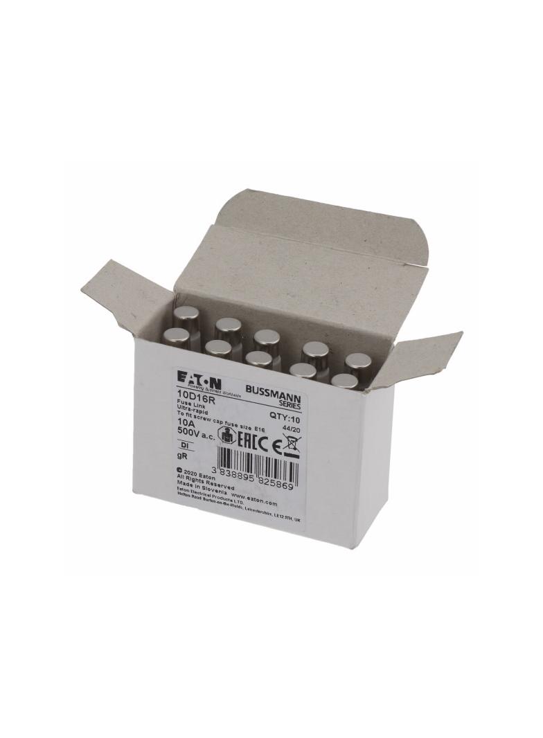 FUSE 10A DI/E16 GR 500VAC Wkładka DI 10A GR 500VAC E16 10D16R EATON