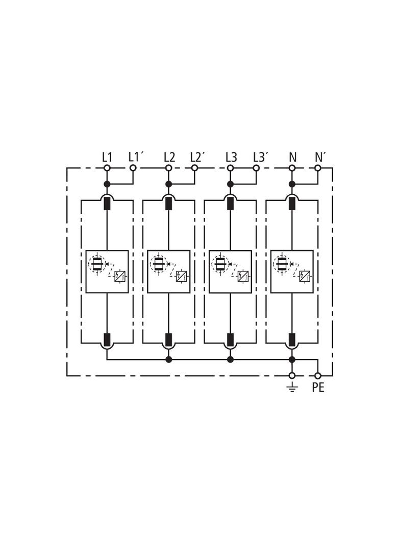 DEHNventil M TNS 255, 4-biegunowy (tzw. B+C)
