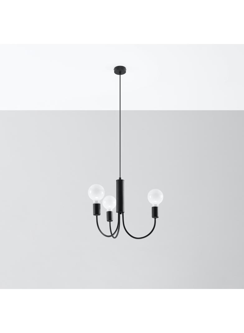 Sollux Żyrandol PICCOLO 3 czarny SL.0856