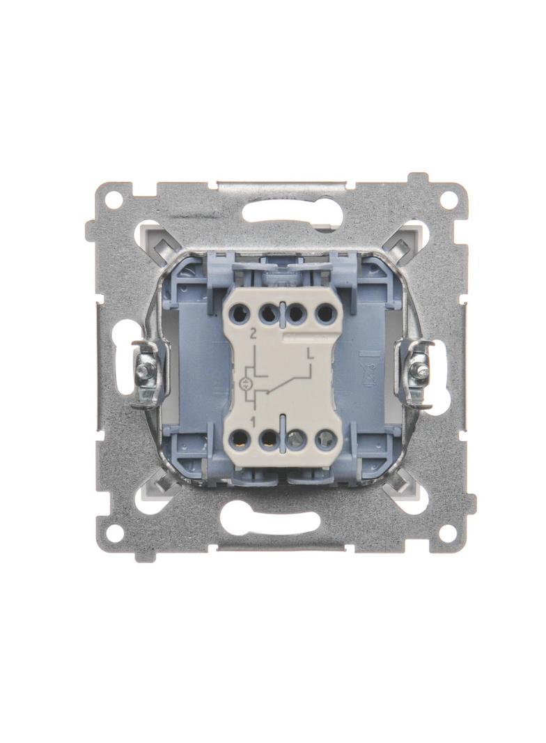 Simon 54 Łącznik schodowy z podświetleniem LED 10A 250V szybkozłączka biały DW6L.01/11 KONTAKT