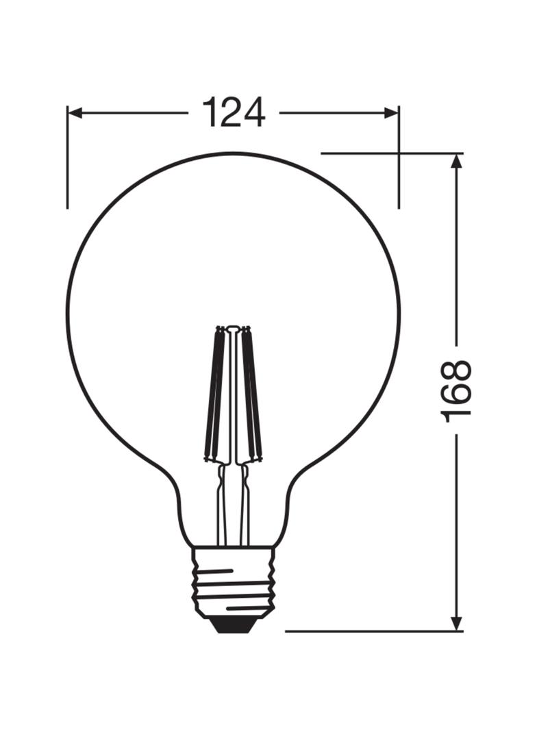 Żarówka LED Vintage 1906 LED CL GLOBE125 FIL GOLD 22 non-dim 2,5W/825 E27 4058075808980 LEDVANCE
