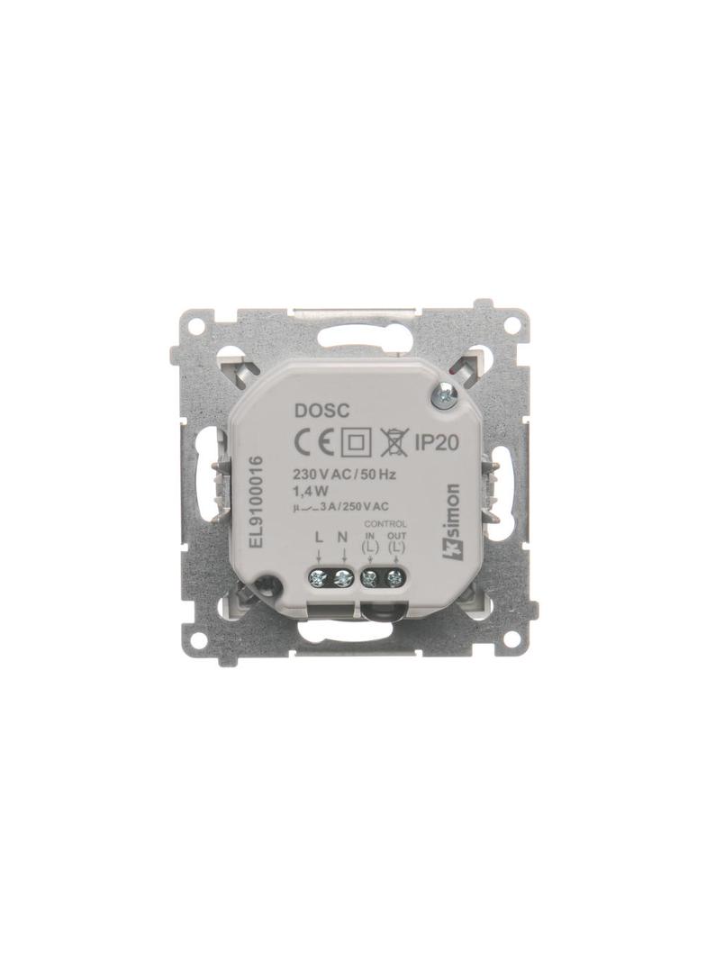 Simon 54 Oprawa oświetleniowa LED z czujnikiem ruchu 230 V AC 1.4 W białe zimne 5900 K srebrny mat DOSCA.01/43 KONTAKT