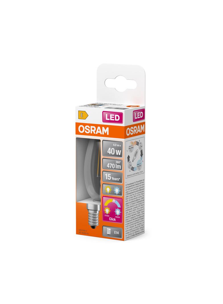 LED STAR+ CL B Act&RelFIL 40 non-dim 5W 827 E14 LAMPA LED LEDVANCE
