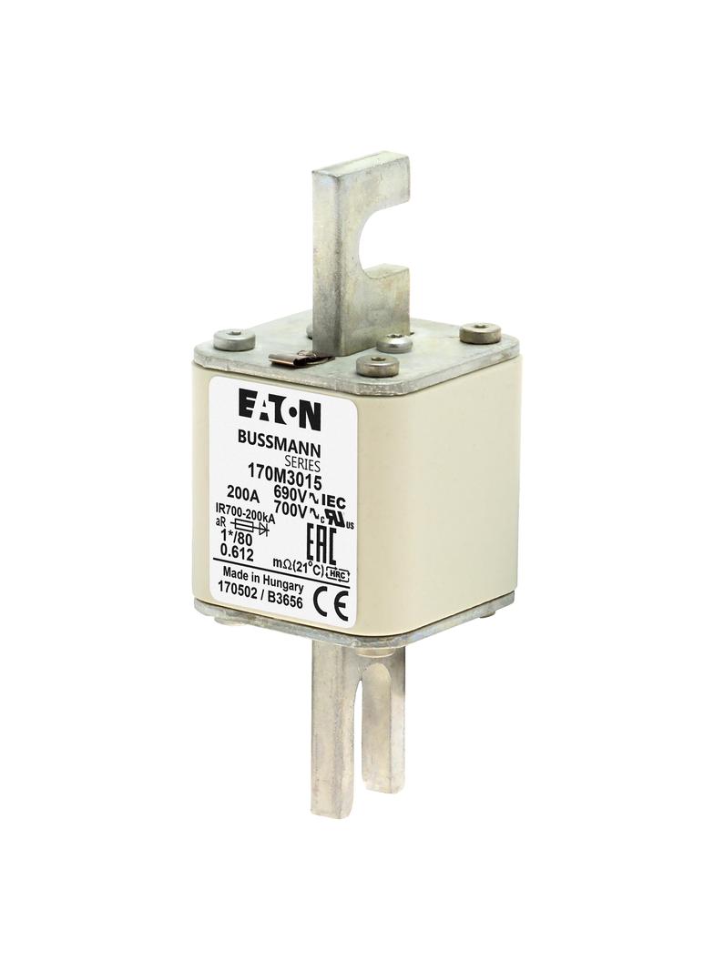 200A 690V 1*/80 aR INDICATOR FUSE Wkładka szybka 200A AC 690V compact DIN 1 45x45x104 mm, 170M3015 E