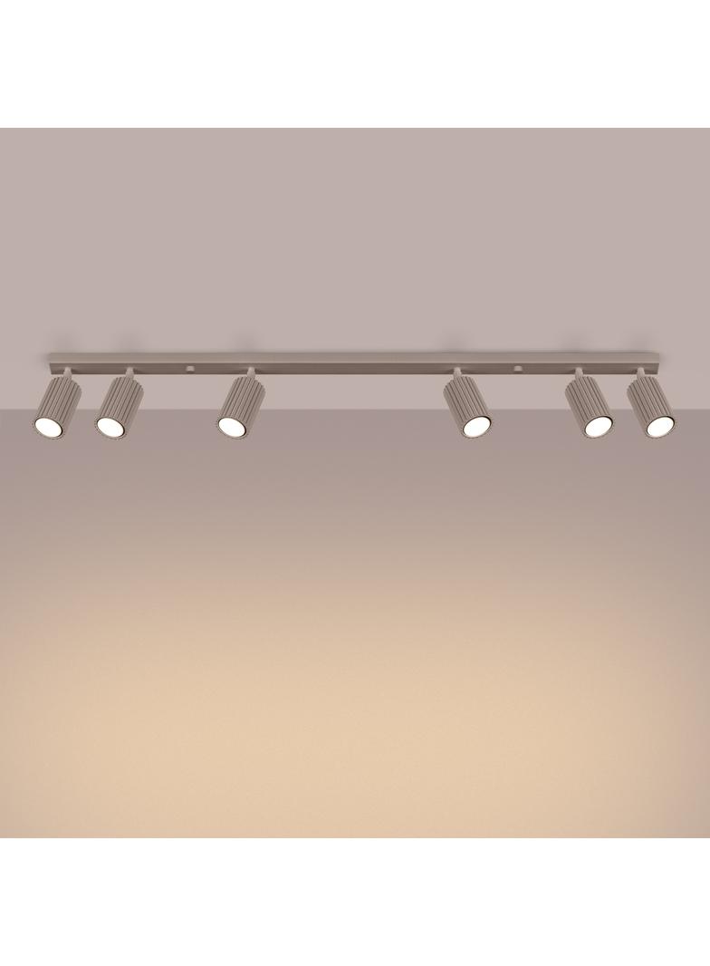 SOLLUX Plafon KARBON 6L taupe ; SL.1766