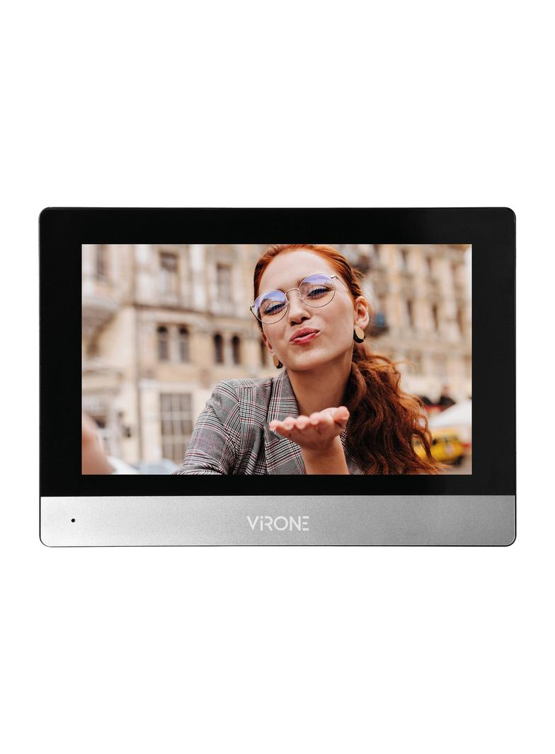 Wideo monitor bezsłuchawkowy, kolorowy, LCD 7", dotykowy, z gniazdem na kartę pamięci, sterowanie br