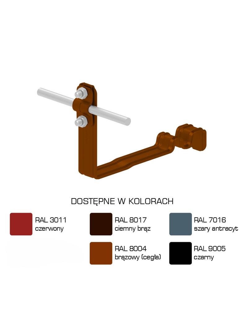AN-25E/LA/-N Uchwyt dach.prof.pros.Z-śr. WZÓR 9 H=10cm /LA/