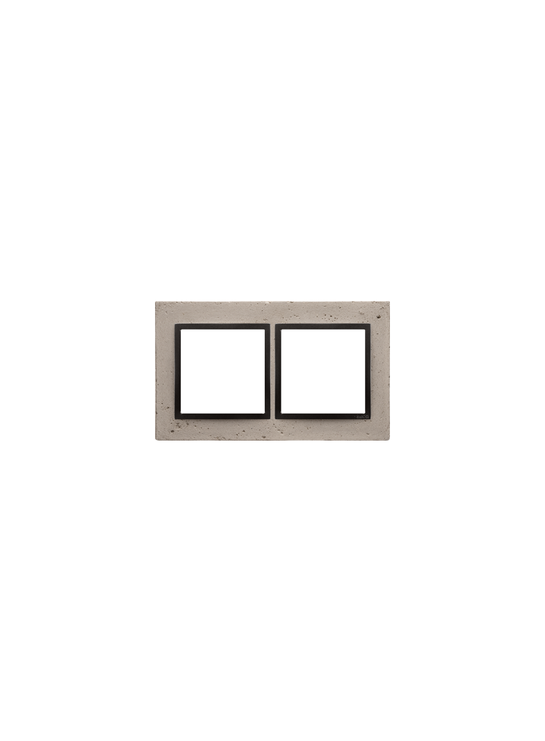 Simon 54 Nature Ramka 2-krotna Nature-Beton FUNDA MENTE IP20/IP44* (*IP44-należy zastosować zestaw uszczelek DUN2) DRN2/93 KONTAKT