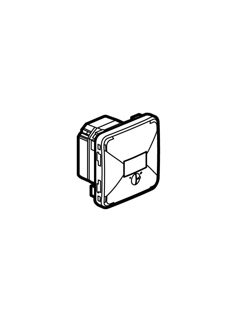 Plexo55 Łącznik Zmierzchowy Szary 400W 069517 LEGRAND