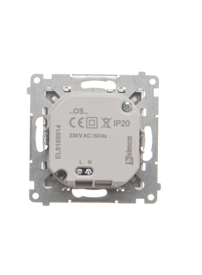 Simon 55 Oprawa oświetleniowa LED 230V (0,93 W) Barwa ciepła biała 3100K Aluminium mat TOS3K.01/143 KONTAKT
