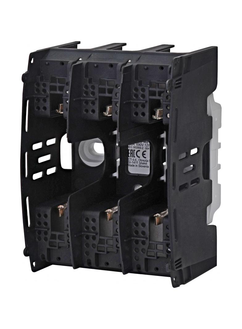 PTI 00 M8-M8 3p - Podstawa bezpiecznikowa z osłonami zacisków