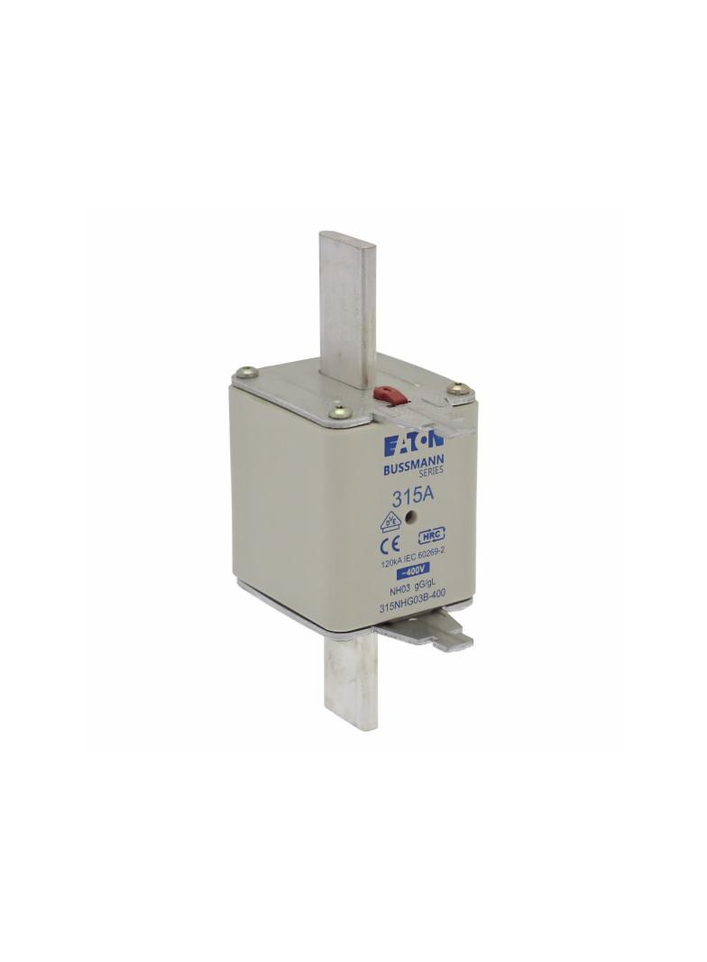 BUSS 315A 400V GG/GL SIZE 03 Wkładka NH03 315A 400V GL/GG podwójny wskaźnik 315NHG03B-400 EATON