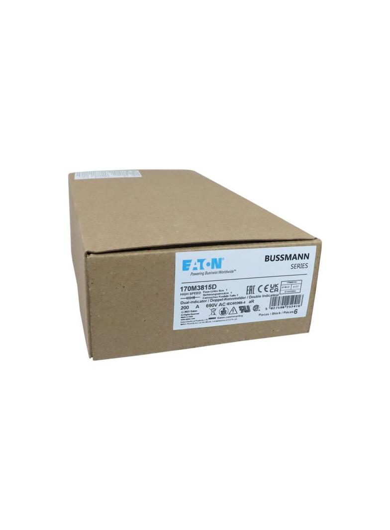 FUSE 200A 690V aR DIN 1 HSDNH Wkładka szybka 200A 690V aR DIN 1 podwójny wskaźnik 170M3815D EATON