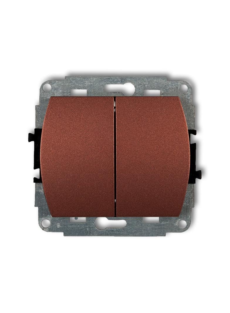 TREND Mechanizm łącznika świecznikowego podświetlanego brązowy metalik