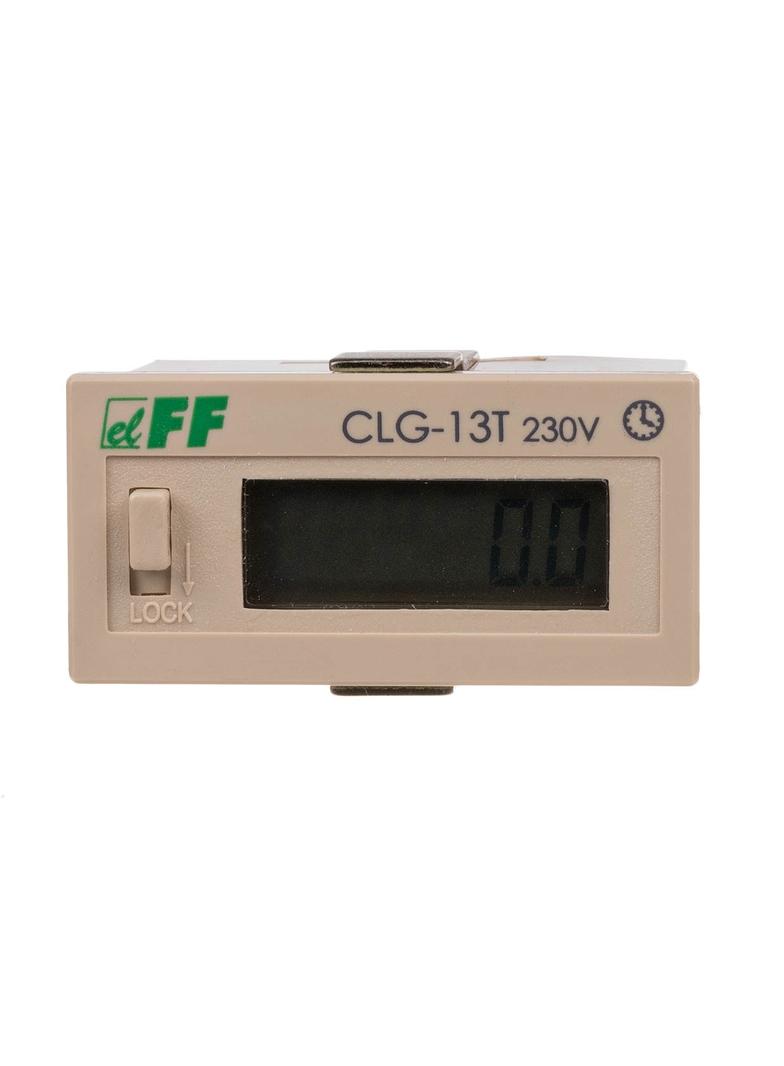 LICZNIK CZASU PRACY Z PRZYCISKIEM RESET, NAPIĘCIE WEJŚCIA LICZĄCEGO=110-230VAC/DC, PANELOWY