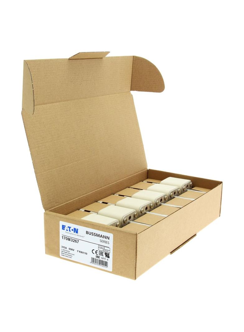 315A 690V 1*KN/110 aR INDICATOR FUSE Wkładka szybka 315A AC 690V compact DIN 1 45x58x134 m 170M3267