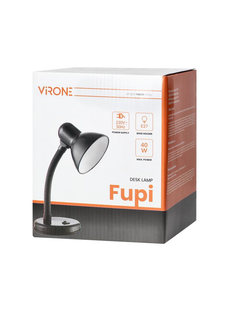 FUPI, lampa biurkowa, 40W, E27, stal + tworzywo, czerwona DL-4/R ORNO