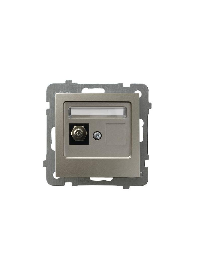 AS Gniazdo ekwipotencjalne pojedyncze - kolor satyna light