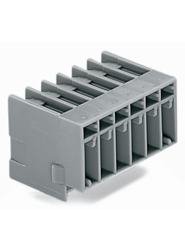 X-COM gniazdo pinowe 2-torowe szare raster 5 mm