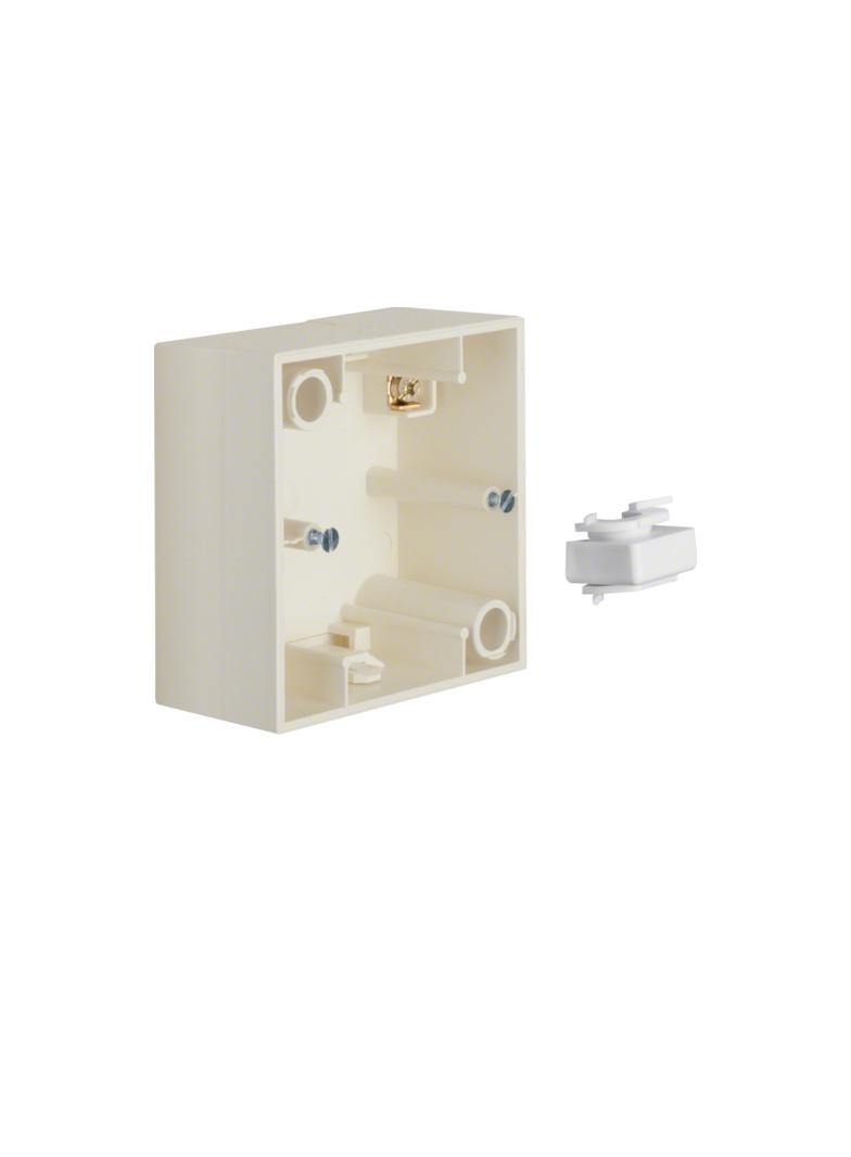 Puszka natynkowa 1-krotna; kremowy, połysk; S.1