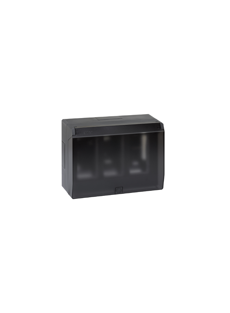 Simon Connect Obudowa natynkowa S500 z pokrywą 3-modułowa 6x K45 kompletna szary grafit 51040003-038 KONTAKT
