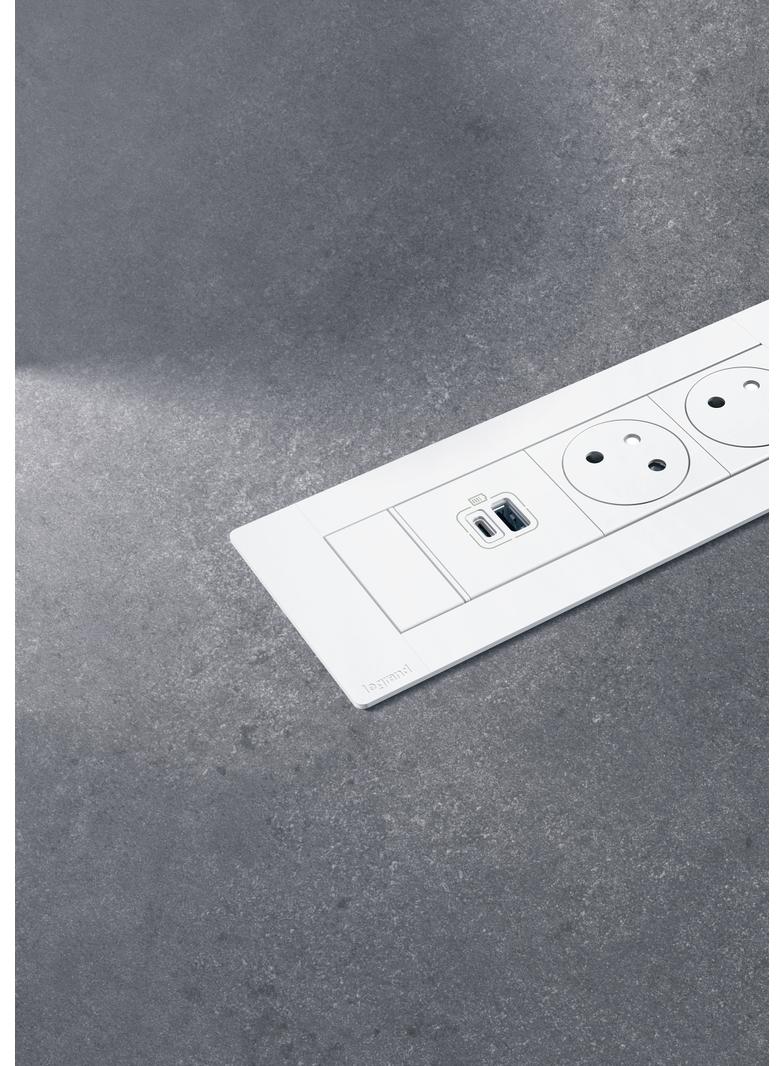 INCARA: MULTILINK - 2X2P+Z / USB A+C - 2,0 M-BIAŁY, Legrand