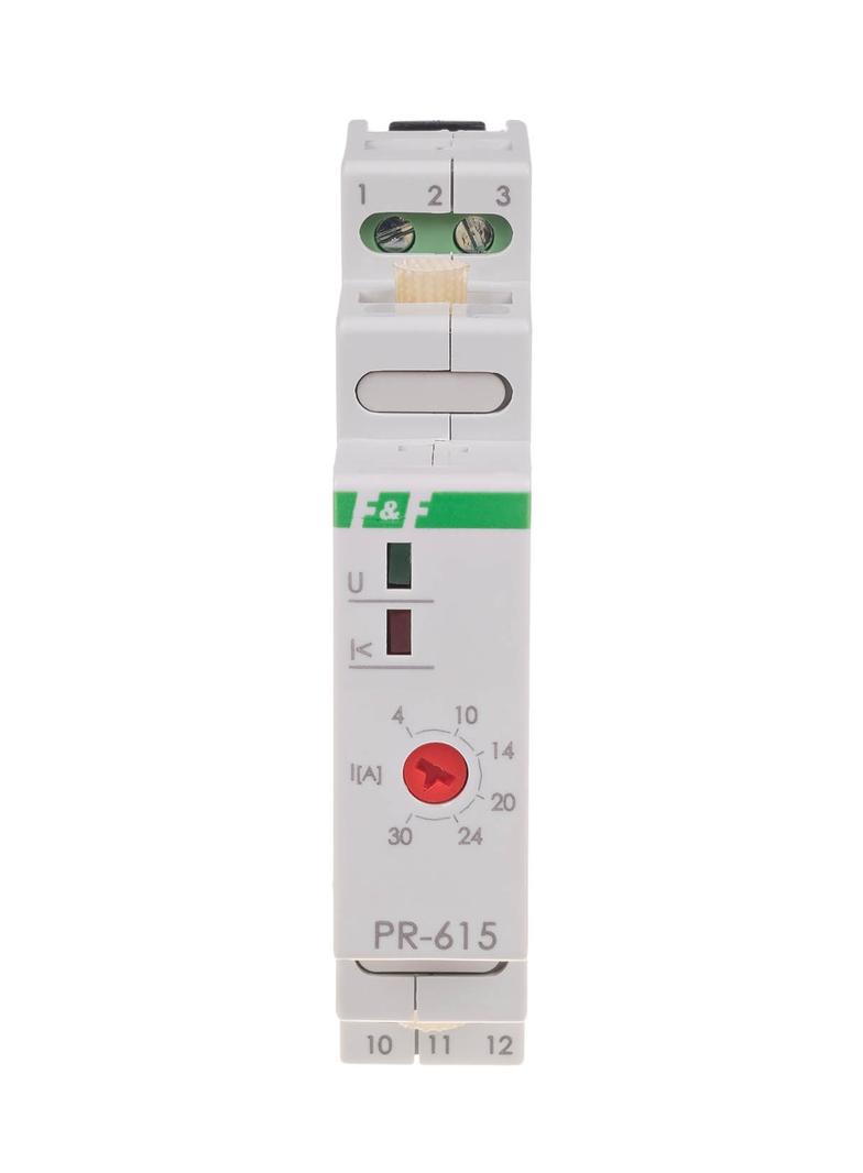 Przekaźnik priorytetowy,montaż na szynie DIN 230V U=4-30A styk: 1Z/R PR-615 F&F