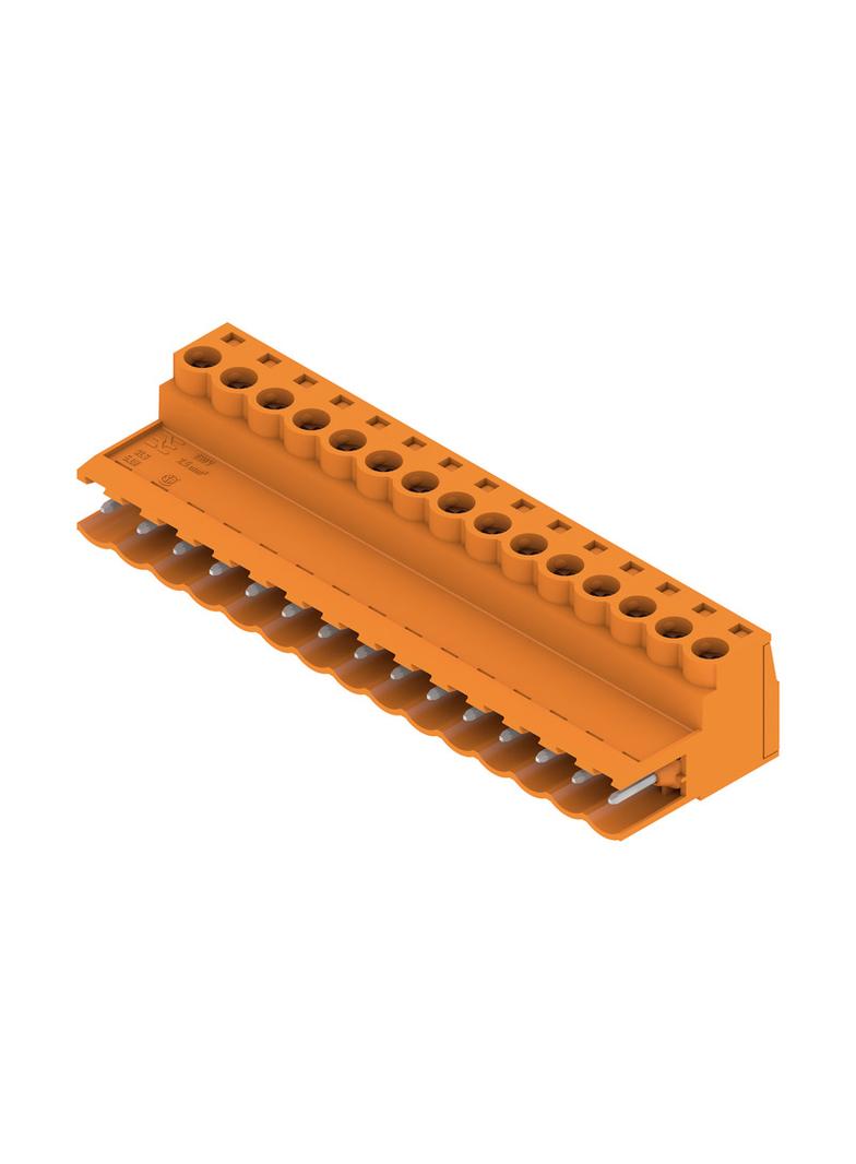 SLS 5.08/15/180 SN OR BX Wtyk PCB (złącze wiązki), 5.08 mm, Liczba biegunów: 15, Przyłącze z jarzmem /24szt./ 1627220000 WEIDMÜLLER