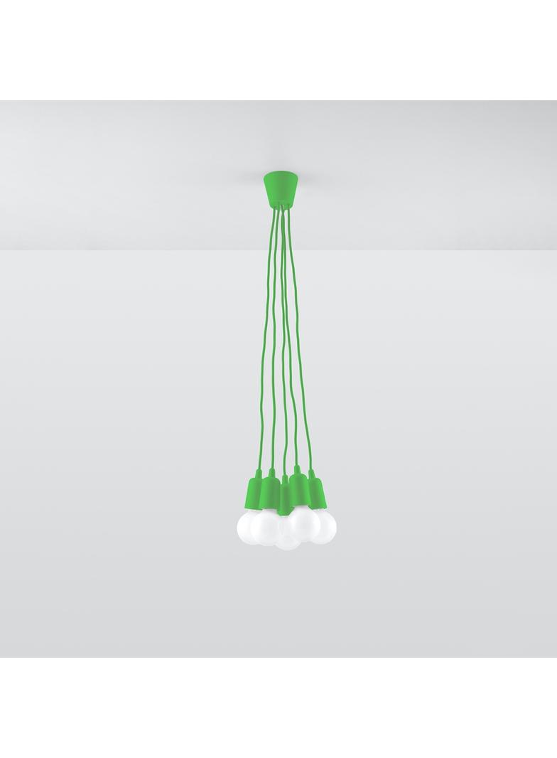 Sollux Lampa wisząca DIEGO 5 zielony SL.0583