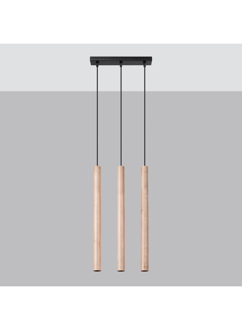 Sollux Lampa wisząca PASTELO 3L drewno SL.1267