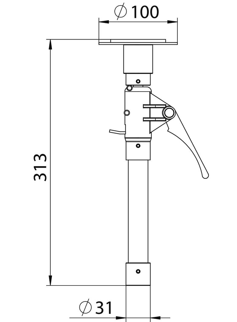 ISSDV, Uchwyt sufitowy