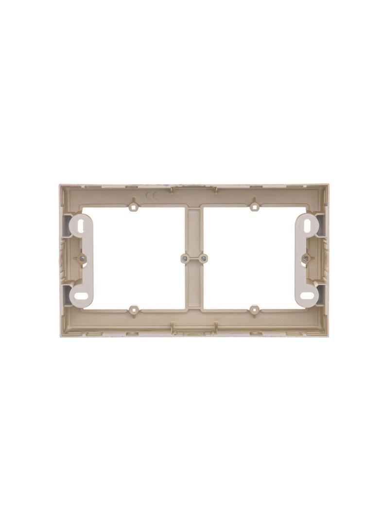 Simon 54 Premium Puszka natynkowa 2-krotna do ramek PREMIUM. Głębokość 35mm złoty mat