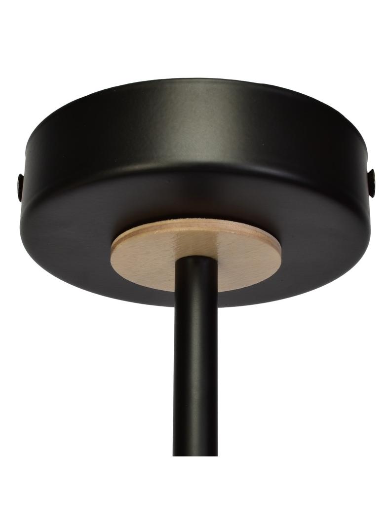 MILAGRO Lampa sufitowa SALMA BLACK / WOOD 2xE27