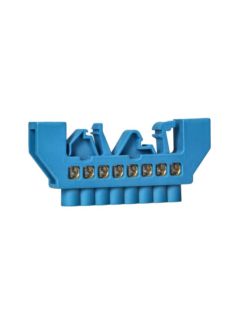 Listwa zaciskowa izolowana N 8 przewodów niebieska OR-LZ-8203/8/BL ORNO