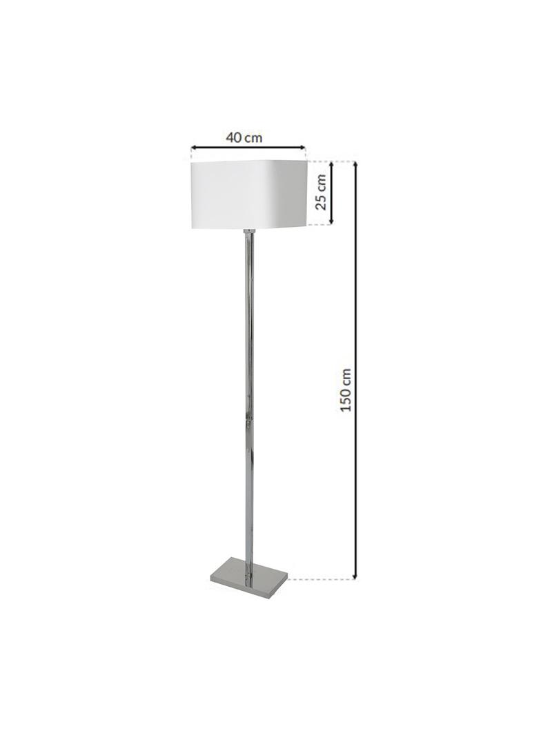 Milagro lampa podłogowa Napoli E27 biały/chrom 150cm ML6364