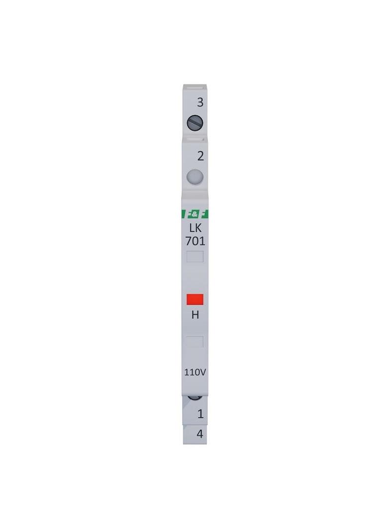 Lampka kontrolna zasilania 1/3S 110V AC/DC 1xLED CZERWONA LK-701R-110V F&F