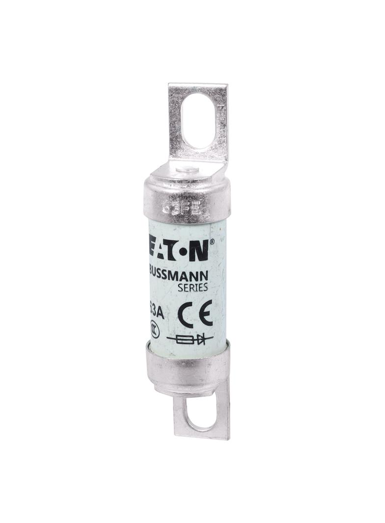 63A 690V IEC AC BS88 HIGH SPEED FUSE Wkładka szybka 63A AC 690V DC 500V BS88 19x77 mm aR, 63FE EATON