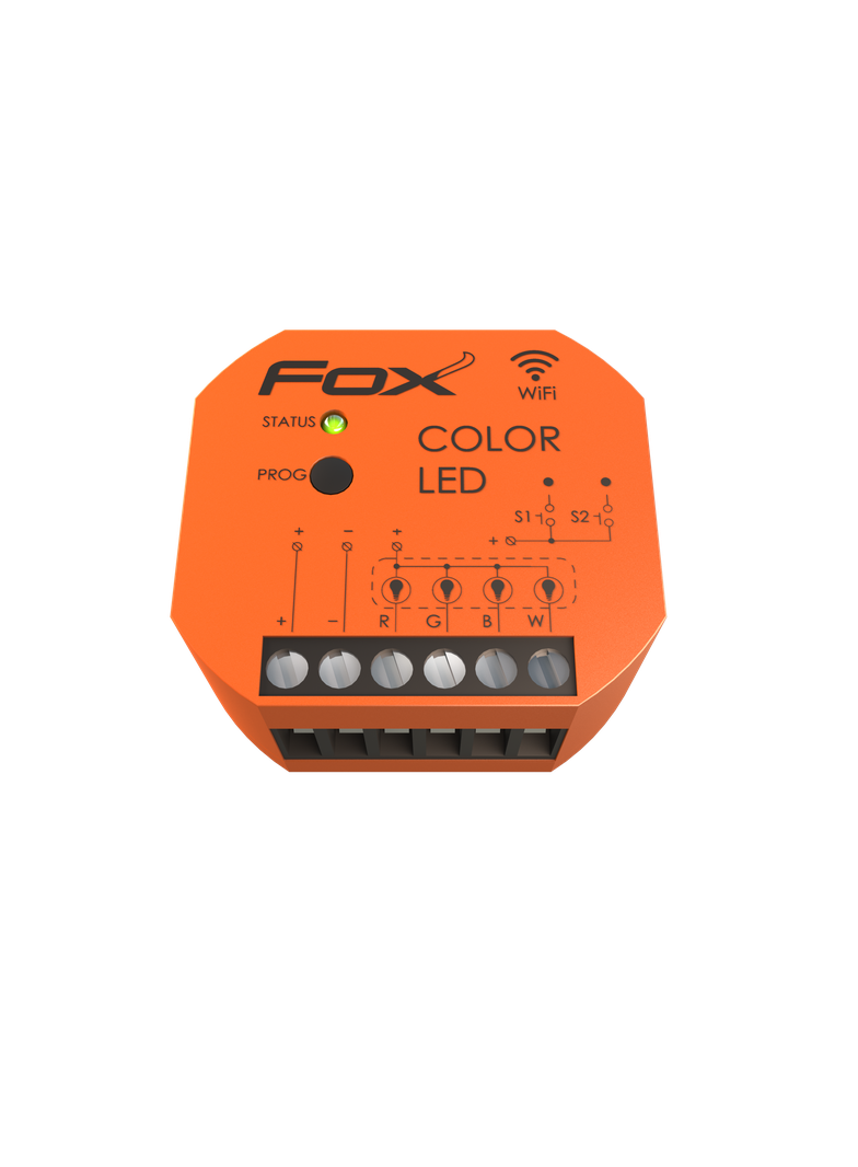 Color LED Sterownik kolorowego (RGBW) oświetlenia LED 12/24V Wi-Fi