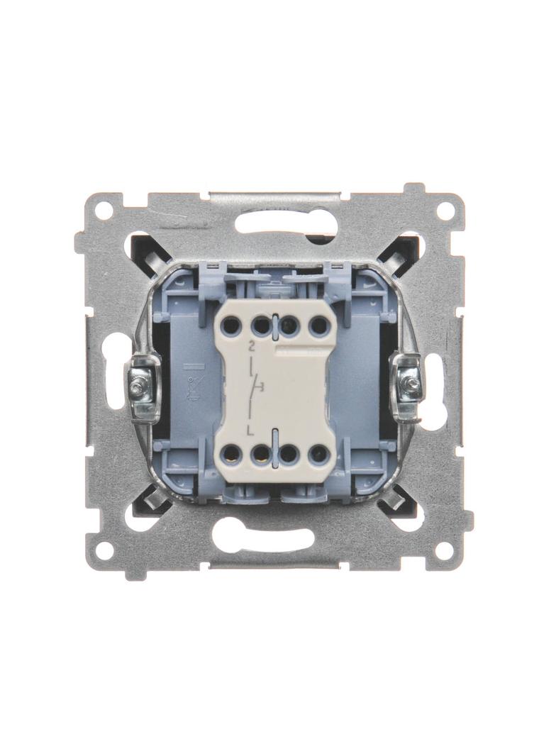 Simon 54 Przycisk „dzwonek” 10A 250V szybkozłączka brąz mat DD1.01/46 KONTAKT