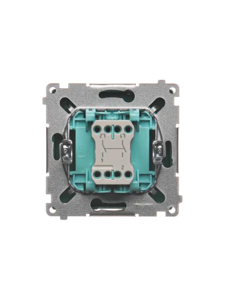Simon Basic Łącznik dwubiegunowy 10A 250V szybkozłączka zielony BMW2.01/33 KONTAKT