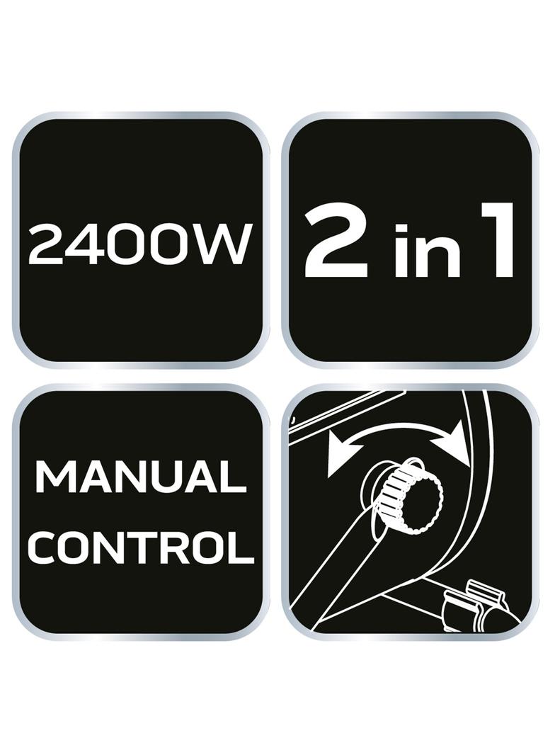 Nagrzewnica i wentylator, 2 w 1, moc 2400W, model manualny
