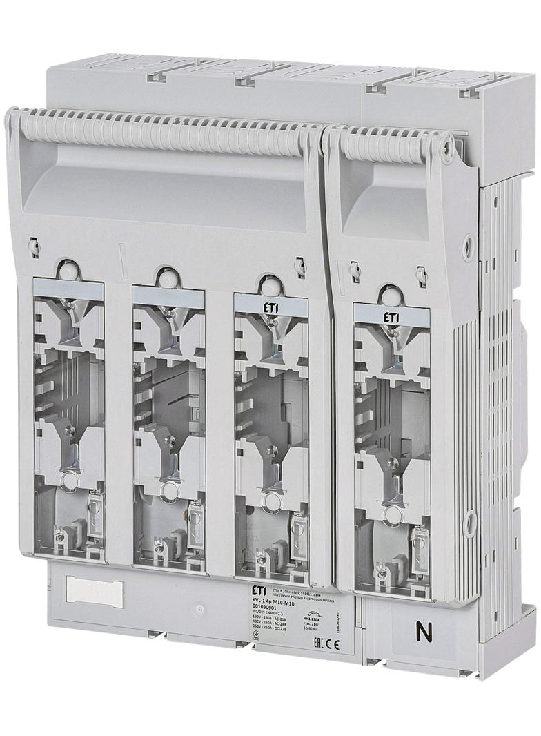 Rozłącznik bezpiecznikowy - 4P KVL-1 4p M10-M10 001690901 ETI