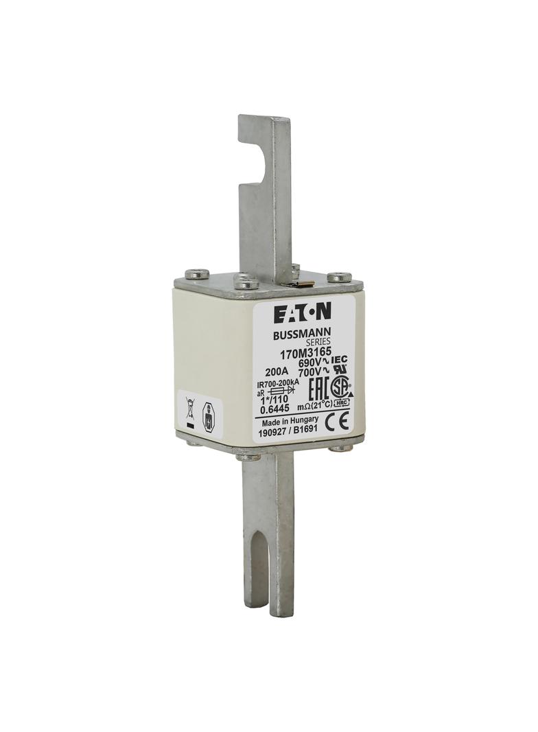 200A 690V 1*/110 aR INDICATOR FUSE Wkładka szybka 200A AC 690V rozmiar 1 45x45x134 mm 170M3165 EATON