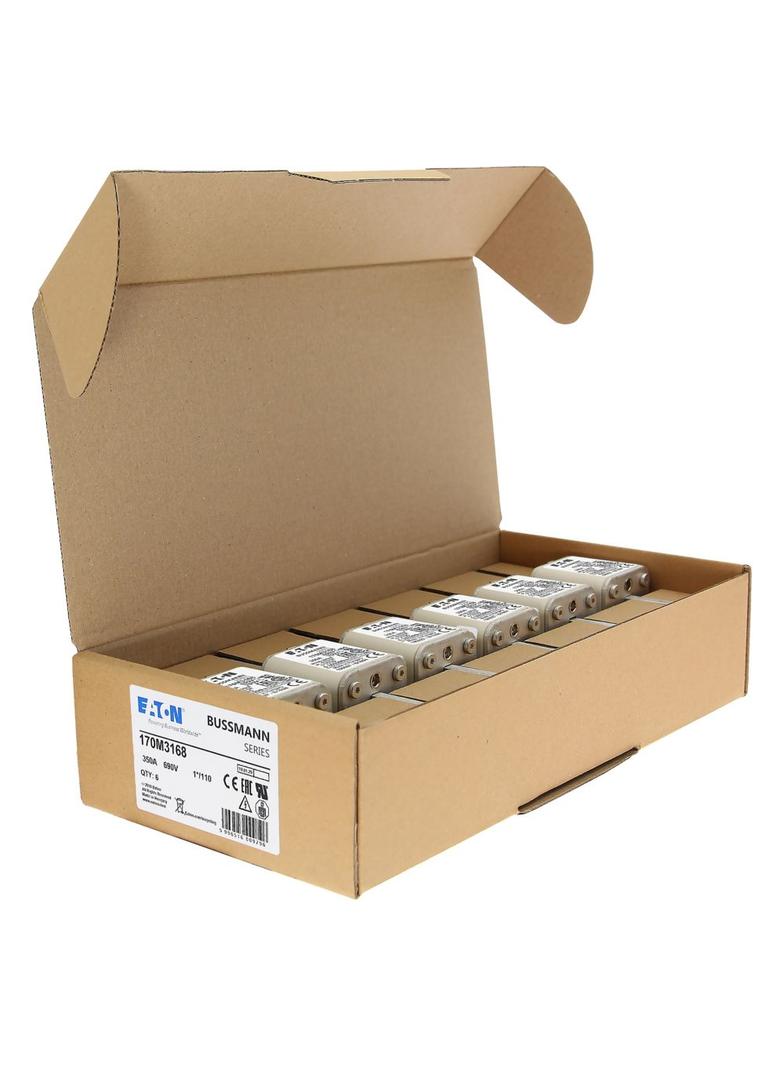350A 690V 1*/110 aR INDICATOR FUSE Wkładka szybka 350A AC 690V rozmiar 1 45x45x134 mm 170M3168 EATON