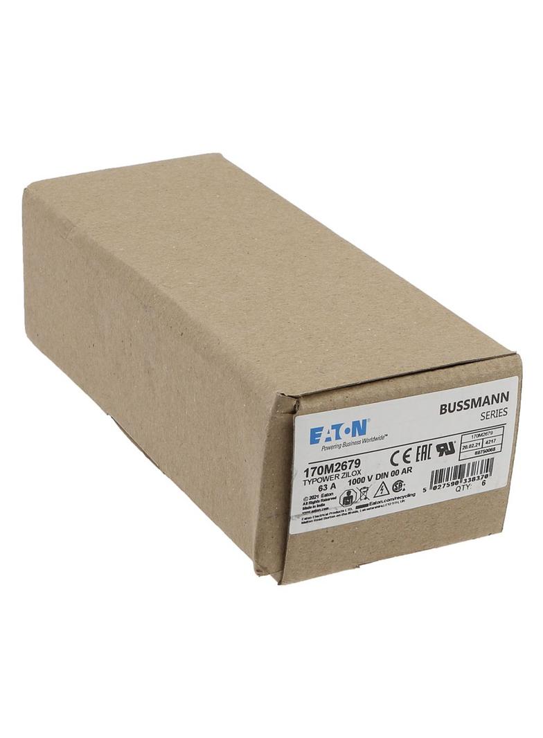 63A 1000V aR DIN 00 TYPE T FUSE Wkładka szybka 63A AC 1000V DIN 00 aR DIN IEC nieizolowane 170M2679