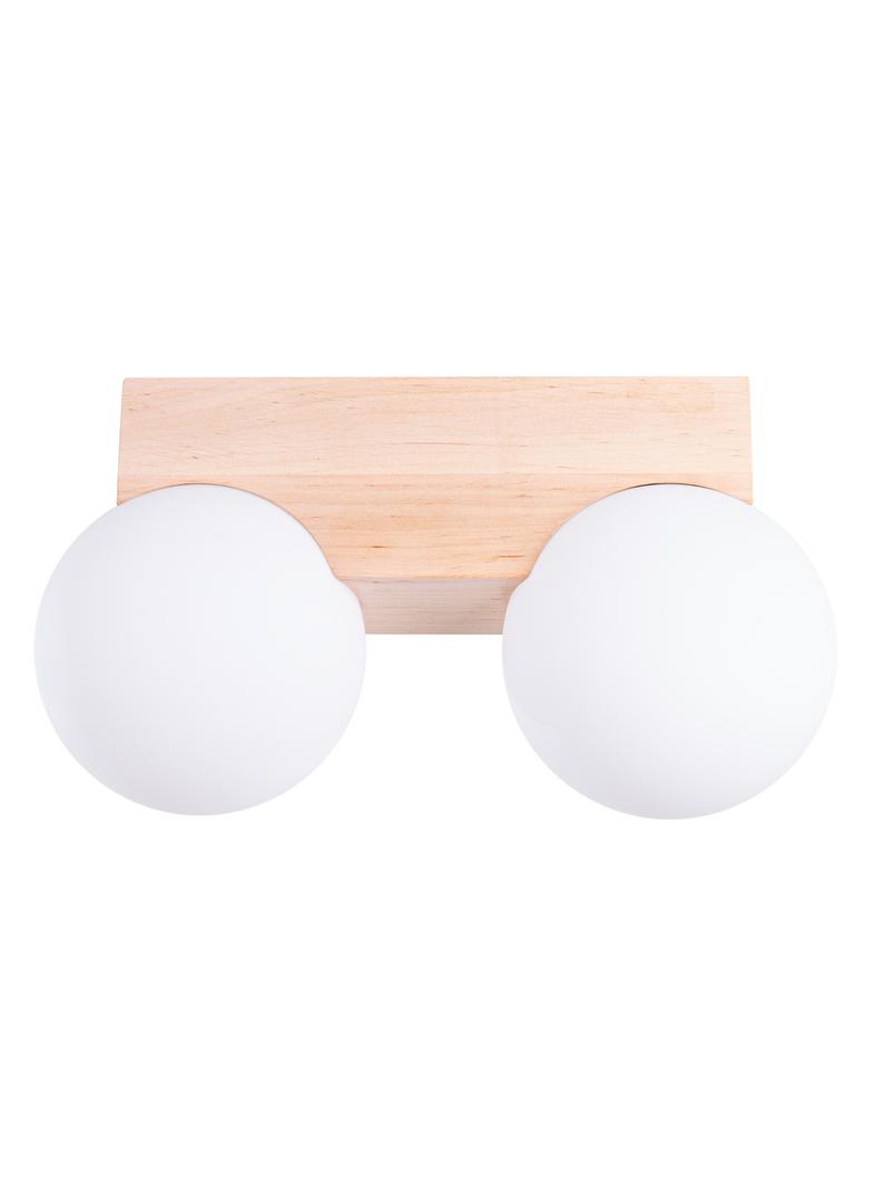 Sollux Plafon BULBO 2 naturalne drewno