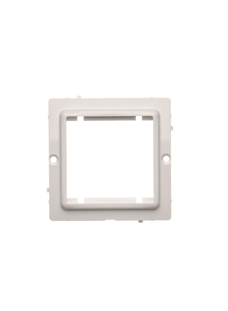 Simon Basic Adapter (przejściówka) na osprzęt standardu 45 × 45 mm. Montaż do puszki na wkręty biały BMA45/11 KONTAKT